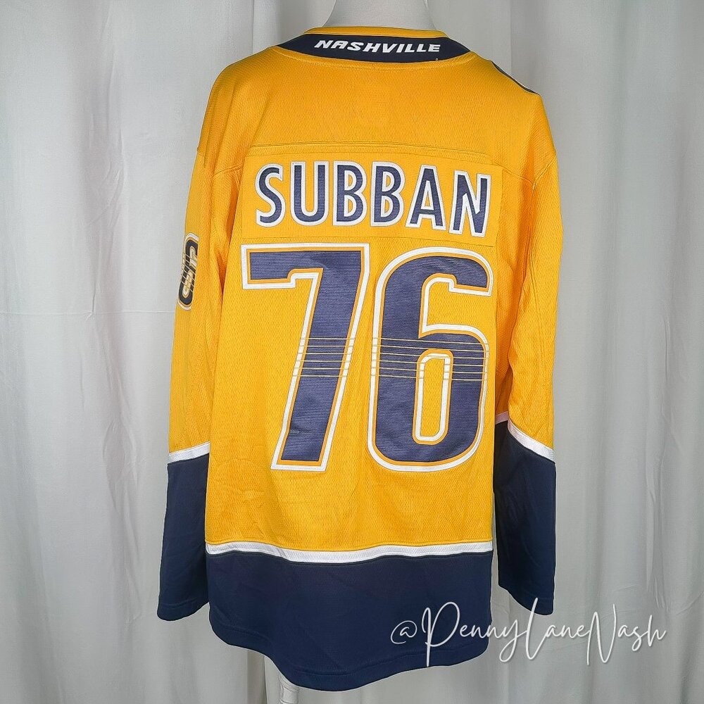 Fanatics NHL Nashville Predators #76 Subban Hockey Jersey - Picture 9 of 15